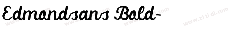 Edmondsans Bold字体转换
